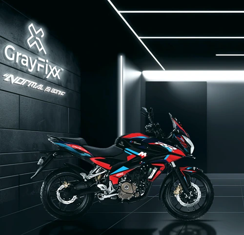 RR Edition Full Body Sticker for Pulsar AS150/200 | Made in Premium Gloss Vinyl with FPF (Fade Protection Film), Waterproof, Precut Sticker, Pack of 1 for Both Side